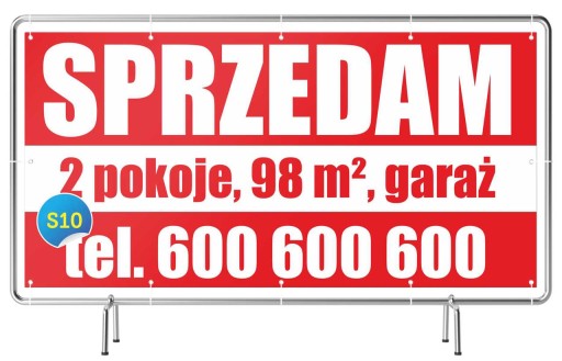 Solidny Baner 2x1m Sprzedam DOM/Działkę/Mieszkanie