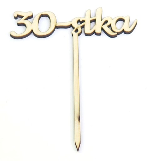 DEKOR CAKE TOPPER TOPER NA TRZYDZIESTKĘ 30 VK53