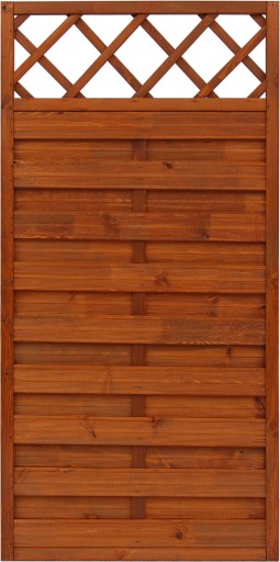 płot drewniany HAMBURG 180x90 teak ogrodzenie