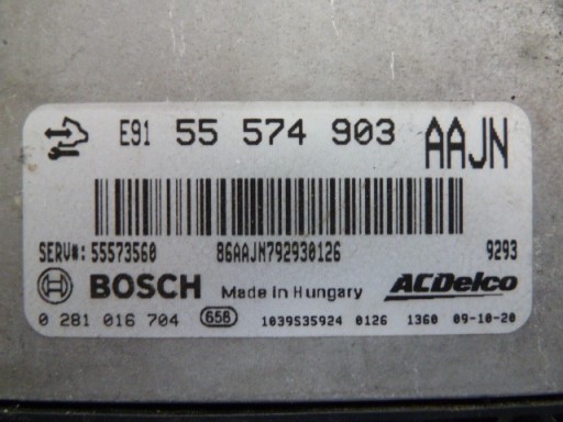Компьютер opel insignia 2.0 cdti 130 aajn 555749031 - фото