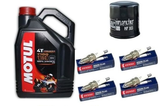 Масло motul 7100 фильтр свечи kawasaki zx-12r1 - фото