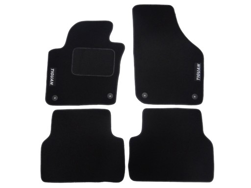 Vw tiguan 2008-. коврики велюровые автомобильные 8mm1 - фото