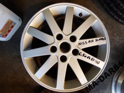 Диск nissan almera x тащить 5x114,3 6,5x16 et401 - фото
