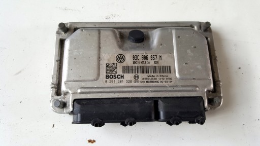 Блок компьютер двигателя vw polo 9n 03c906057m1 - фото