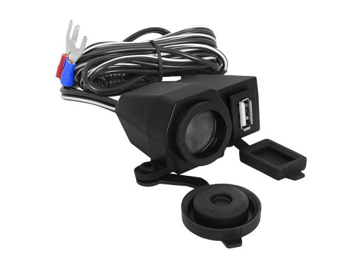 Зарядка moto источник питания, мощности 12v usb 2.1a переключатель1 - фото