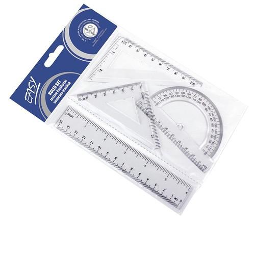 Геометричний набір Easy Stationery 4 елементи