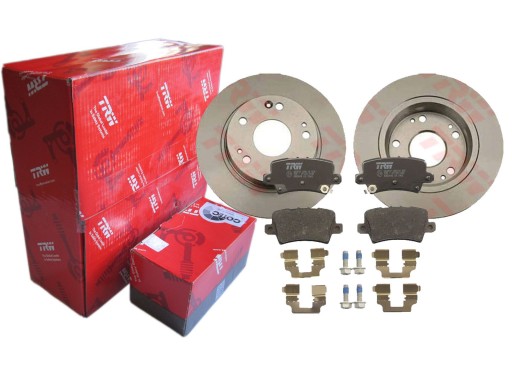 ДИСКИ + КОЛОДКИ TRW ЗАДНЯ HONDA CIVIC VIII UFO