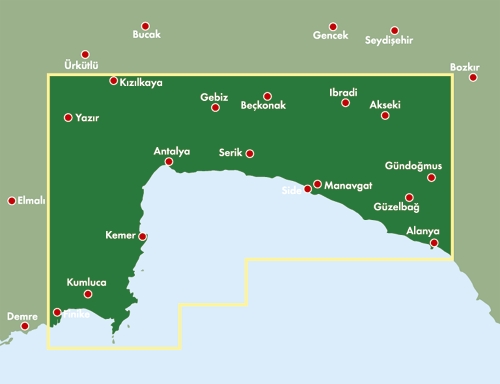 mapa turecka alanya Turecka Riwiera   Antalya, Side, Alanya mapa FB   Allegro.pl 