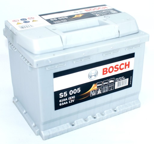 S5 005 - Аккумулятор BOSCH SILVER S5005 63AH 610A P+ 190MM