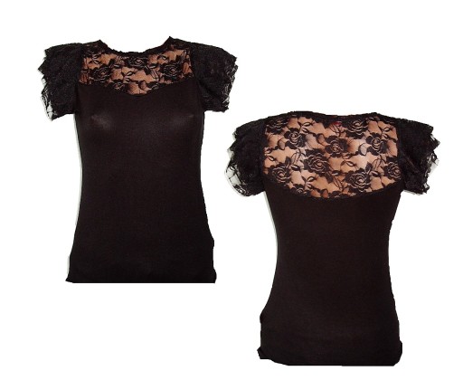 Tunika Top SPIRAL Elegance SEXY GOTH GOTHIC M