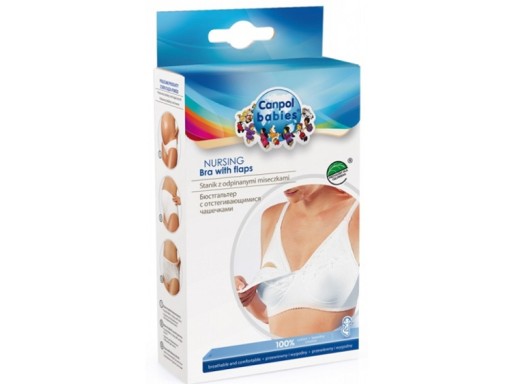 М'який бюстгальтер для годування Canpol, білий, розмір А