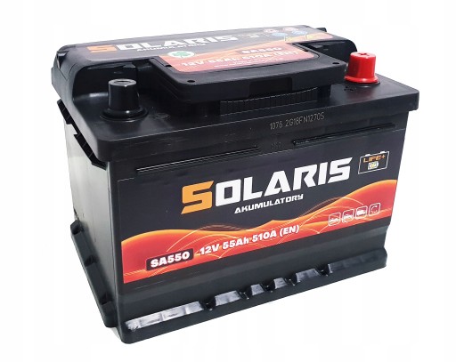 550 - Акумулятор SOLARIS 55AH 510A