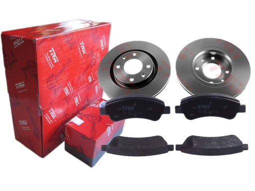 ДИСКИ КОЛОДКИ TRW ПЕРЕДНІ PEUGEOT 307 PARTNER PICASS