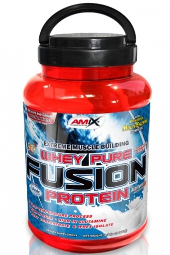 AMIX WHEY PURE FUSION 1000g proteín WPC WPI lahodný