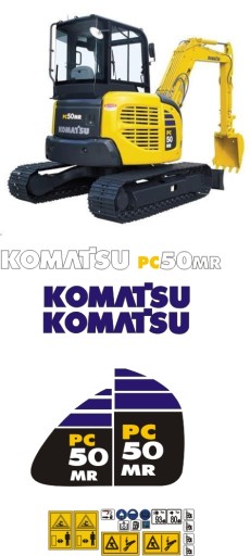 Komatsu PC 50 MR наклейки наклейка