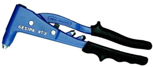 РУЧНОЙ ЗАКЛЕПОЧНИК GESIPA NTX-F С ПРУЖИНОЙ 3 НАКОНЕЧНИКА