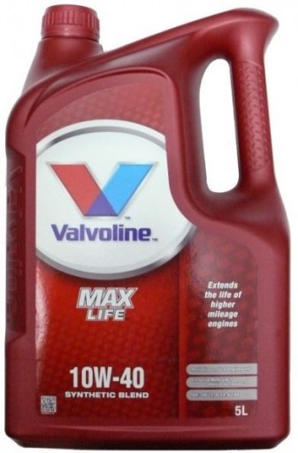 Масло Valvoline MAXLIFE 10W40 5L