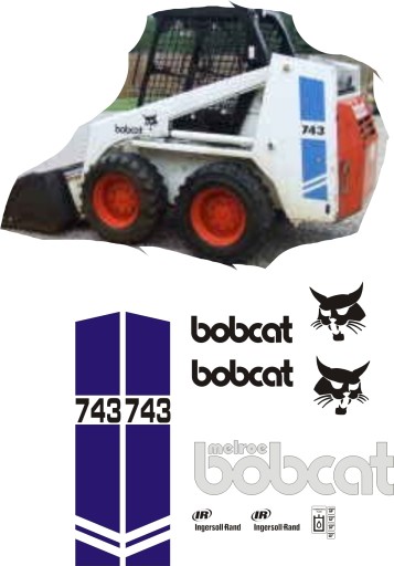Bobcat 743 наклейки наклейка