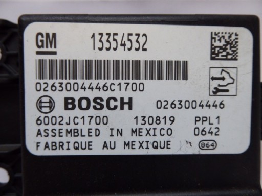 module PARKTRONIKA PDC 13354532 OPEL INSIGNIA LIFT