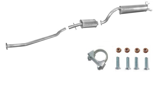 POLONEZ CARO PLUS 1.6 (97-98) ВЫХЛОПНАЯ СИСТЕМА