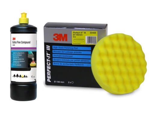 3М 80349 полировочное молочко + 50488 губка набор