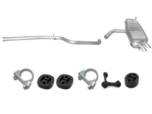 23.31 30.615 - VW GOLF V 1.9 TDi 2005-2009 глушник + труба