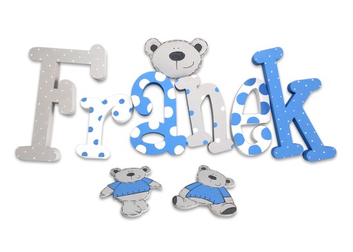 3D літери 20см Baby Name Neju 6шт. 