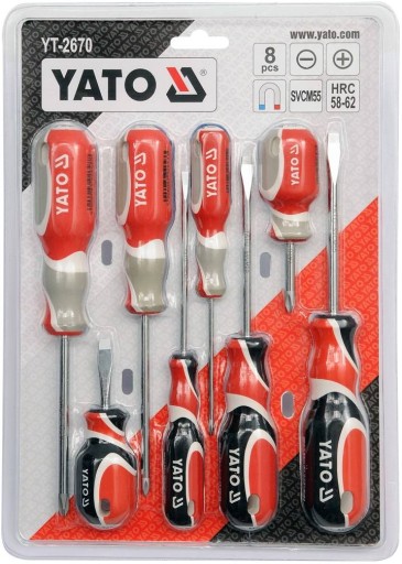 YATO НАБОР ОТВЕРТОК SVCM55 8 ШТ YT-2670