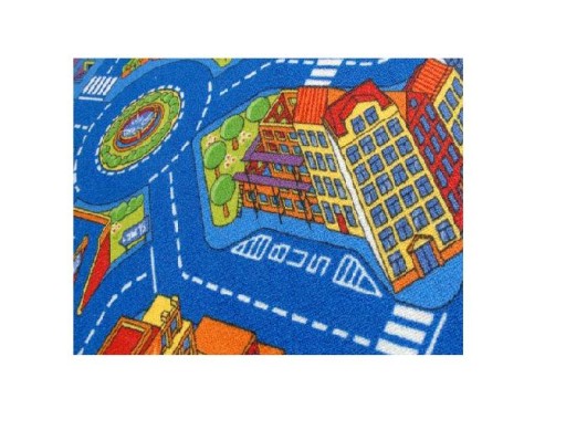 Detský koberec 60x100 BIG CITY modrý 'EE094