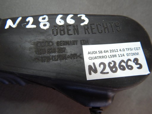 AUDI S8 A8 D4 limiter door 4H0839267