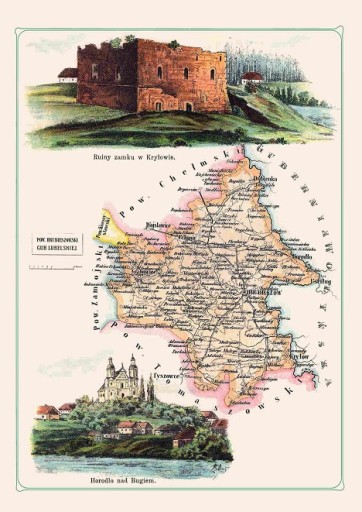 Mapa Bazewicz Powiat Hrubieszowski Hrubieszów A2