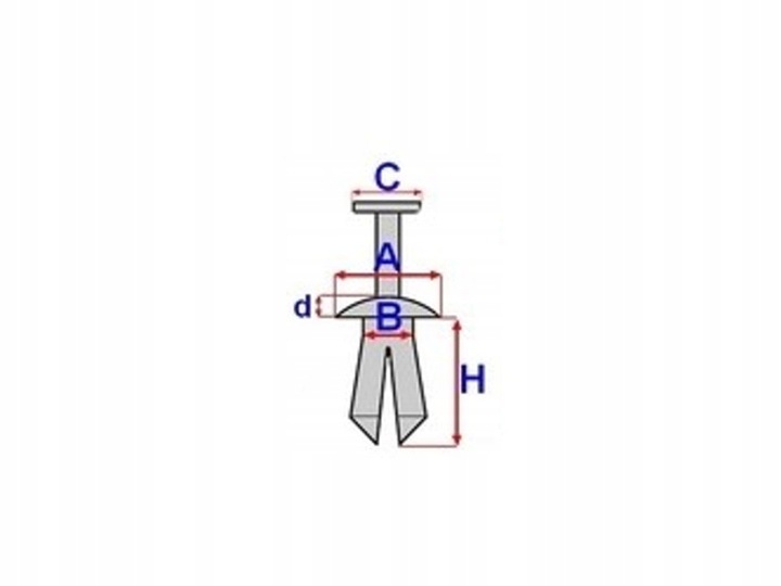 CLAMPS PINS BOOT DYWANY TOYOTA AVENSIS VERSO photo 2 - milautoparts-fr.ukrlive.com