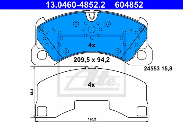 DISCS PADS ATE FRONT - VW TOUAREG 7P 360MM photo 3 - milautoparts-fr.ukrlive.com