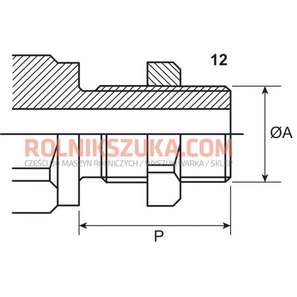 RACCORD RAPIDE HYDRAULIQUE M22X1,5 AG 3CFPV JD CASE