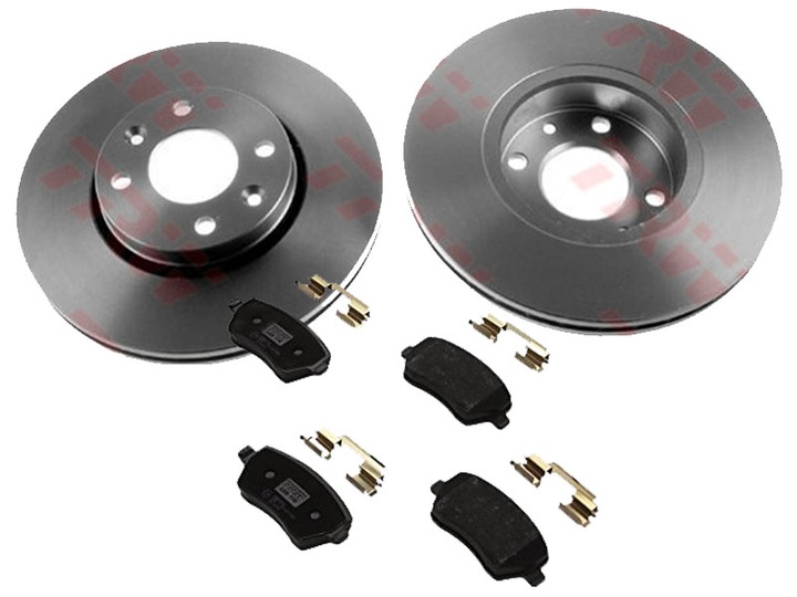 DISCS + PADS TRW FRONT NISSAN MICRA K12 NOTE E photo 2 - milautoparts-fr.ukrlive.com