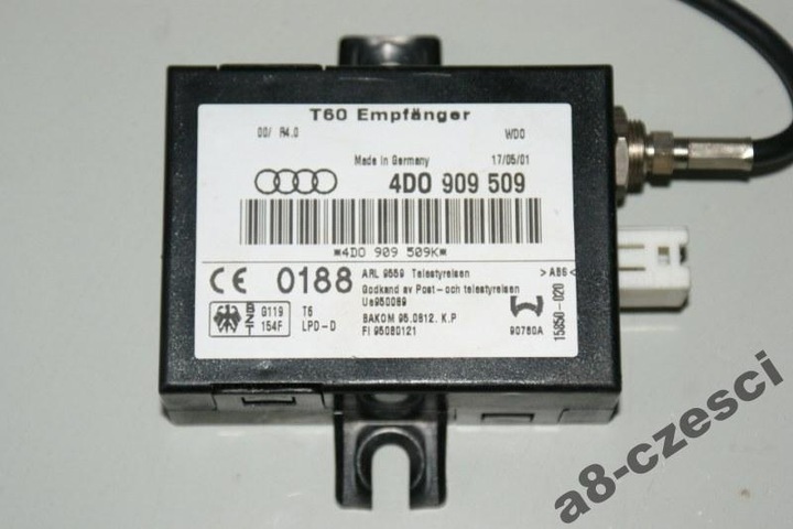 AUDI A6 A8 D2 94-02 CONTROL UNIT WEBASTO 4D0909509 photo 1 - milautoparts-fr.ukrlive.com