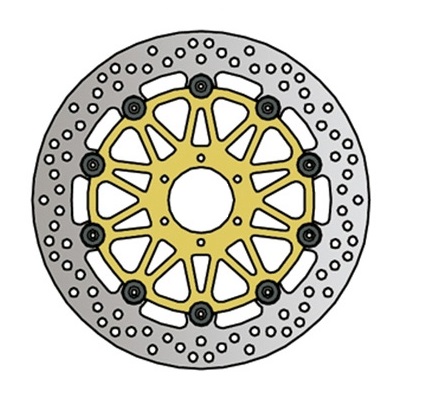 NG DISC BRAKE FRONT HONDA CBR 600/900, VTR 1000F (296X58X4) (6X6,5MM) photo 2 - milautoparts-fr.ukrlive.com