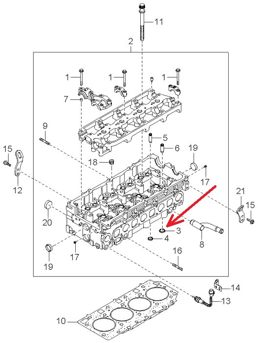 CYLINDER HEAD CONNECTOR VALVES VALVES KIA SORENTO 2.5 photo 1 - milautoparts-fr.ukrlive.com