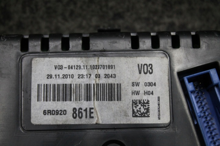 VW POLO 6R 08-14 COMPTEUR TABLEAU DE BORD 1.2TDI 6R0920861E