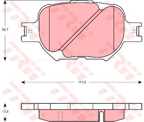 TRW SABOTS DE FREIN AVANT TOYOTA CELICA COROLLA E12J photo 2 - milautoparts-fr.ukrlive.com