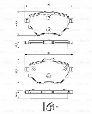 DISQUES SABOTS DE FREIN BOSCH ARRIÈRE CITROEN C4 GRAND PICASSOII photo 3 - milautoparts-fr.ukrlive.com