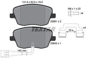 SABOTS DE FREIN DISQUES TEXTAR AVANT SEAT CORDOBA IBIZA IV photo 2 - milautoparts-fr.ukrlive.com