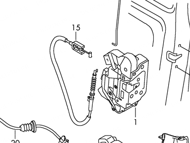 LOCK DOOR FRONT LEFT VW AMAROK PASSAT CC 7PIN photo 2 - milautoparts-fr.ukrlive.com