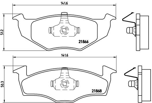 DISCS PADS BREMBO FRONT VW FOX photo 3 - milautoparts-fr.ukrlive.com