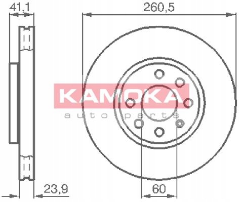 DISCS BRAKE 2 PCS. OPEL CORSA C 00-06 1.4-1.8 K photo 5 - milautoparts-fr.ukrlive.com