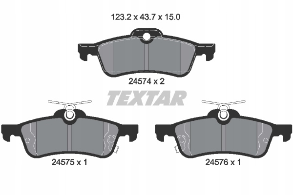 SABOTS DE FREIN TEXTAR ARRIÈRE - TOYOTA YARIS II, 3 photo 2 - milautoparts-fr.ukrlive.com