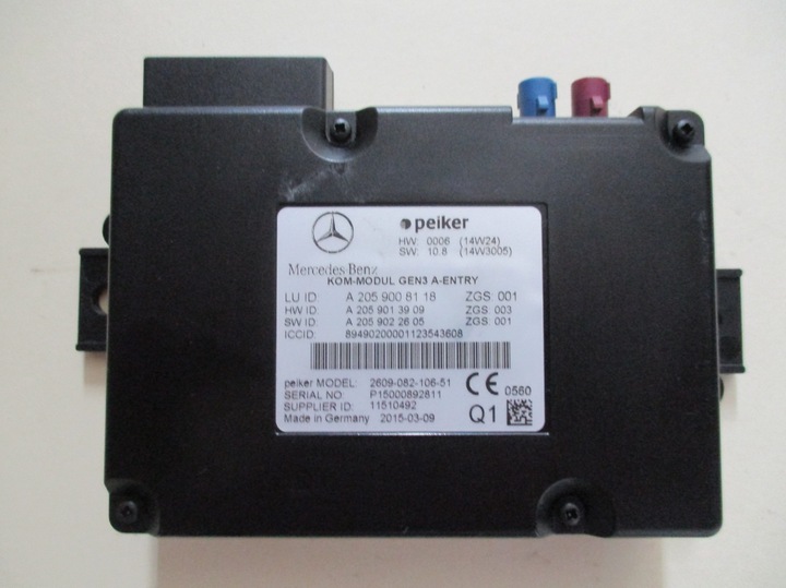 C W205 MODULE TELEMATIC A2059008118 MERCEDES photo 1 - milautoparts-fr.ukrlive.com