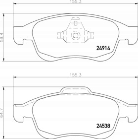 PADS TEXTAR FRONT DACIA DOKKER DUSTER LODGY photo 2 - milautoparts-fr.ukrlive.com