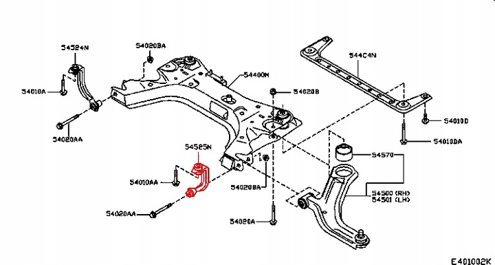 CONNECTOR MOUNTING BEAM SANEK FRAME NISSAN NOTE MICRA NV200 TIIDA CUBE SENTRA photo 4 - milautoparts-fr.ukrlive.com