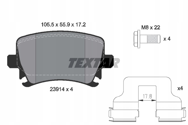 DISQUES SABOTS DE FREIN TEXTAR ARRIÈRE AUDI A4 B7 288MM photo 3 - milautoparts-fr.ukrlive.com